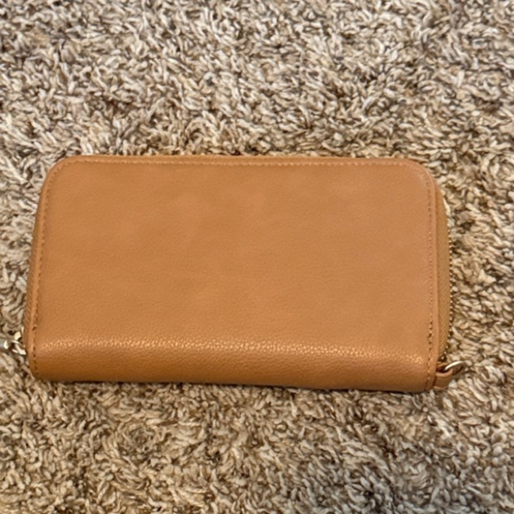 Thirty-One 31 All About the Benjamins Wallet Caramel Smooth Pebble